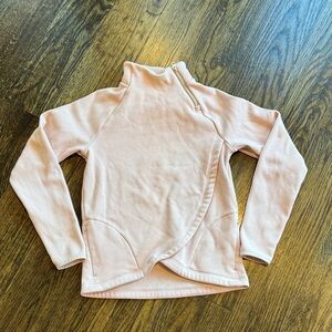 Athleta Light Pink Girls Cowl Neck Sweatsgirt